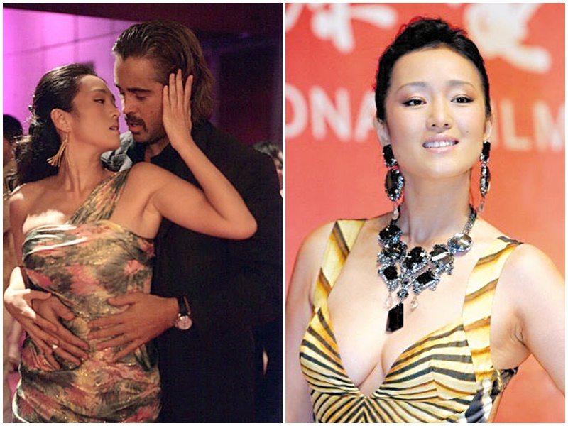 Củng Lợi: Tham gia phim hành động Miami Vice ở độ tuổi 41, Cũng Lội đã khiến khán giả phải bỏng mắt, nóng người với những cảnh tắm chung và “yêu” trên xe hơi. Dù đã có tuổi nhưng “Bóng hồng của Trương Nghệ Mưu” vẫn thật gợi cảm và quyến rũ. Cảnh khỏa thân của cô được xem là điểm nhấn của bộ phim.