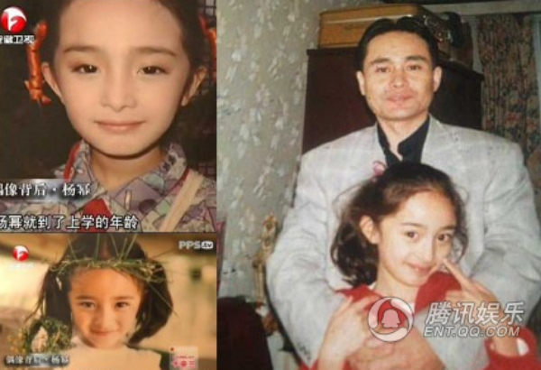 Dương Mịch, Angela Baby, Đồng Lệ Á, Nghê Ni… được mệnh danh “Tân tiểu hoa đán” mới của làng giải trí. Nhưng trong số họ nhiều người bị áp lực vì tin đôn thẩm mỹ. Trang QQ đăng tải hình ảnh thời thơ ấu cho thấy từ khi còn bé, họ đã đẹp hoàn hảo. Trong ảnh là Dương Mịch thời còn răng sún. Nhờ vẻ ngoài đáng yêu, cô sớm được mời đóng phim.