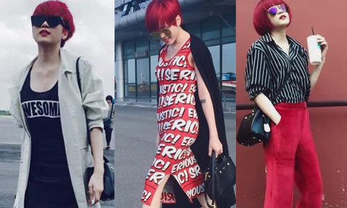 Phong cach thoi trang ca tinh cua ban gai Son Tung MTP hinh anh