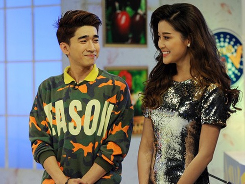 A hau Huyen My khien Chi Dan lung tung tren truyen hinh hinh anh