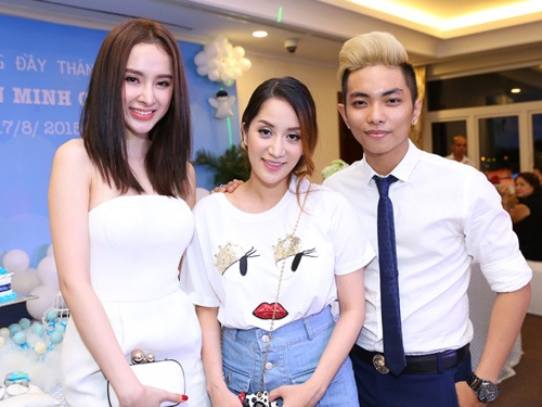 Phuong Trinh, Chi Pu mung day thang con trai Khanh Thi hinh anh