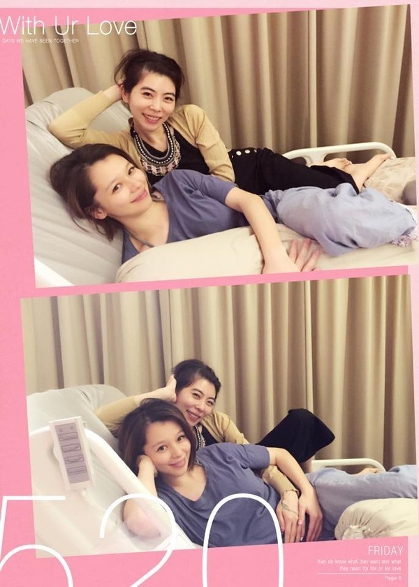 Mang bầu tuổi 40 nên cô rất vất vả trong quá trình giữ thai.