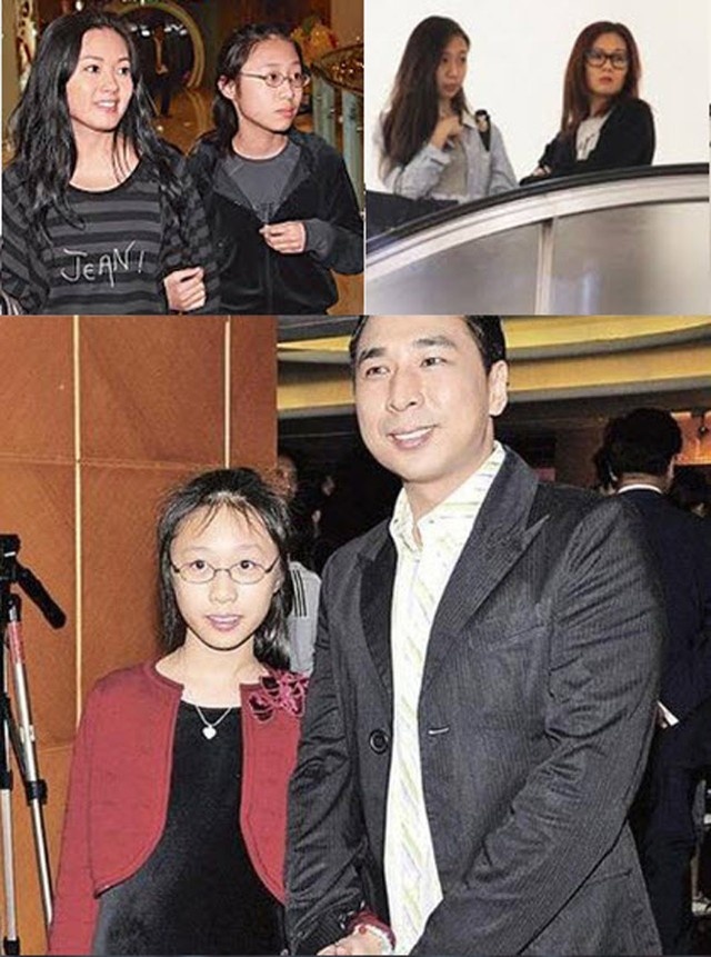 Lý Lệ Trân cùng con gái và chồng đầu.