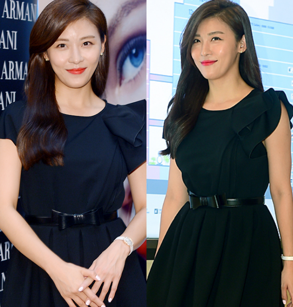 Gương mặt thon nhọn của Ha Ji Won gây chú ý.