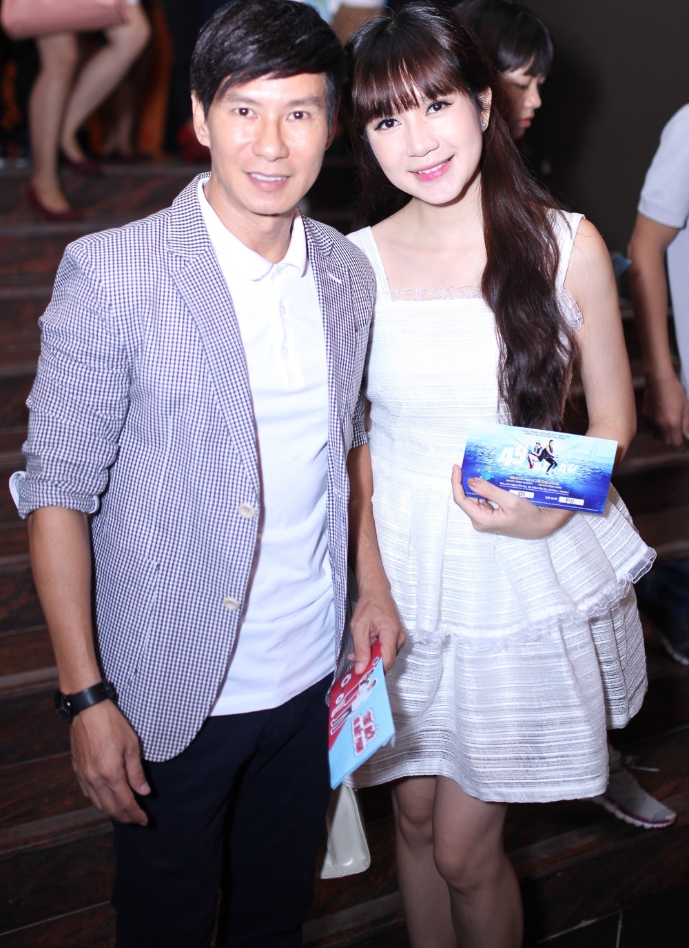 Vợ chồng Lý Hải - Minh Hà đến xem phim cùng nhau mà không có 3 con nhỏ đi cùng như mọi khi