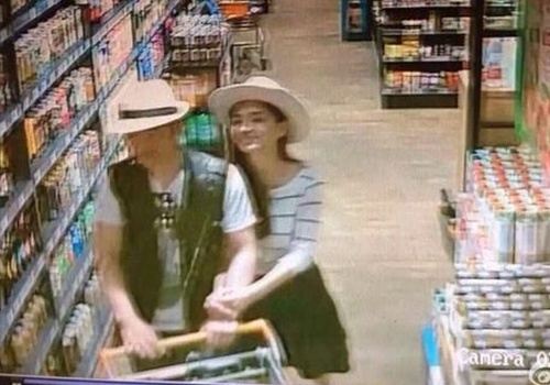 Vo chong Angelababy - Huynh Hieu Minh di sieu thi hinh anh