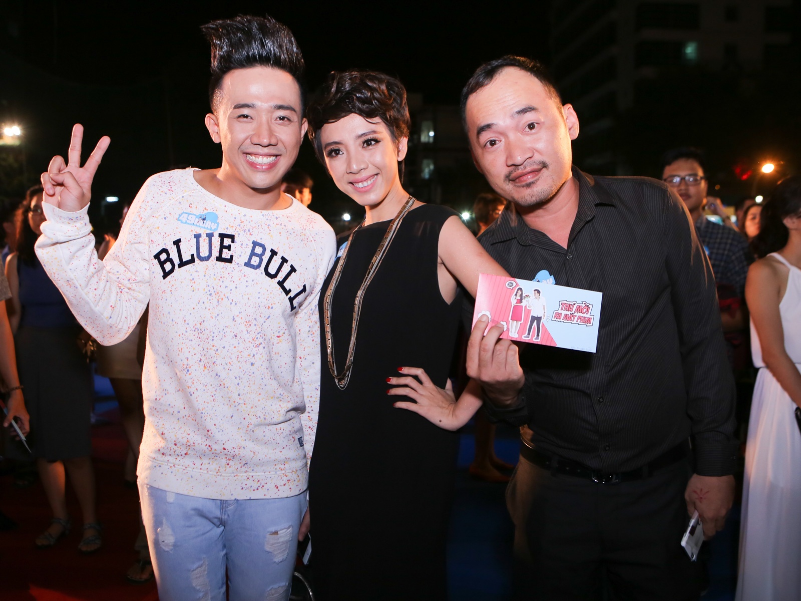 Trấn Thành vui vẻ hội ngộ vợ chồng Thu Trang trong sự kiện