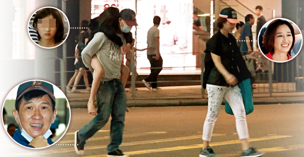 Trương Gia Huy che kín mặt khi đi cùng vợ con.