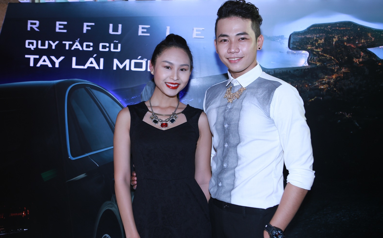 Á vương Châu Minh Chí vui vẻ hội ngộ diễn viên Thiên Thanh trong sự kiện.