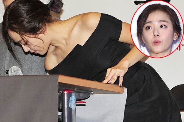 Moon Geun Young khoe vai tran, luong cuong vi vay xe hinh anh