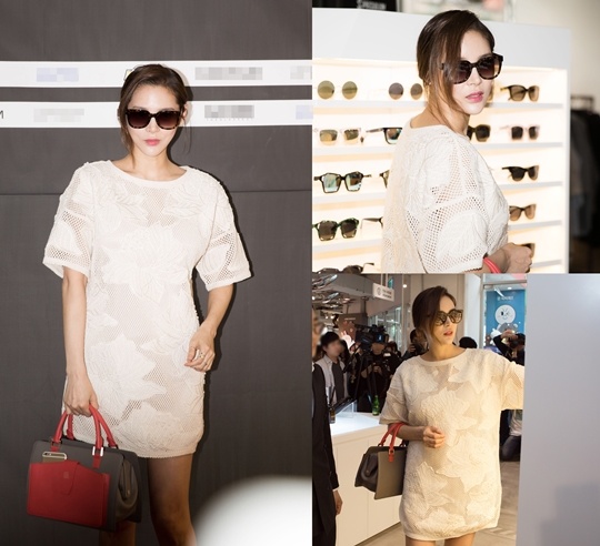 Park Si Yeon tham dự một sự kiện hồi tháng 7 khi đang mang thai.