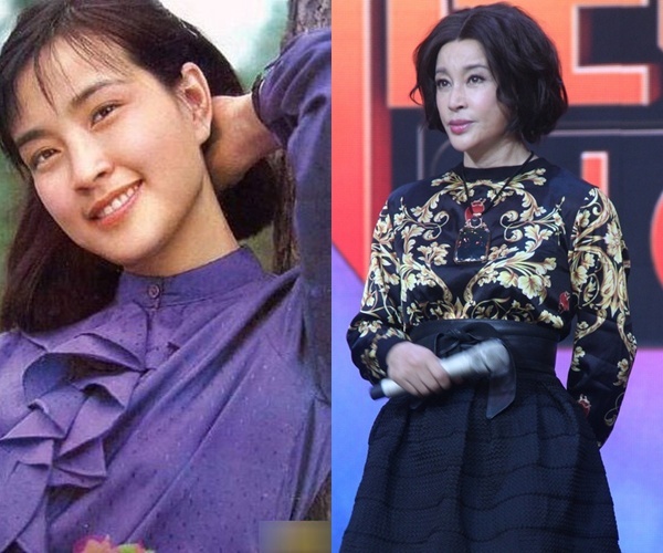 Gương mặt ngày ấy và bây giờ khác xa của Lưu Hiểu Khánh.