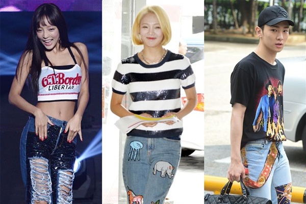 Sao Han noi bat voi do jeans la doc hinh anh