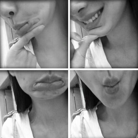 Angela Baby là người đẹp vướng thị phi dao kéo từ khi khởi nghiệp. Khi bị tố cáo độn cằm, nữ diễn viên trẻ tung ảnh ấn cằm với đủ tư thế.