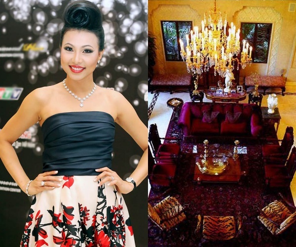 Ngô Mỹ Uyên sở hữu biệt thự dát vàng có giá đến vài trăm tỷ đồng. Báo chí đăng tải nhiều bài viết và không giấu sự trầm trồ về độ xa hoa. Ngô Mỹ Uyên cho biết, cũng vì được quảng cáo rộng rãi nên trộm biết đường đột nhập. “Khi vừa lên báo xong, ngày hôm sau kẻ trộm đột nhập vào nhà, lấy đi bốn điện thoại, đồng hồ và toàn bộ tiền mặt của tôi để trong phòng” cô than thở.