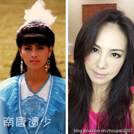 ĐIền Lệ vai Tiểu Chiêu trong Ỷ thiên đồ long ký năm 1984 ngày ấy và bây giờ. Cô vẫn đẹp nhưng đã ở tuổi…bà.