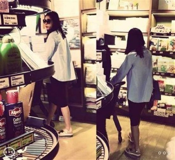 Jeon Ji Hyun mảnh khảnh dù mang bầu ở tháng thứ 4.