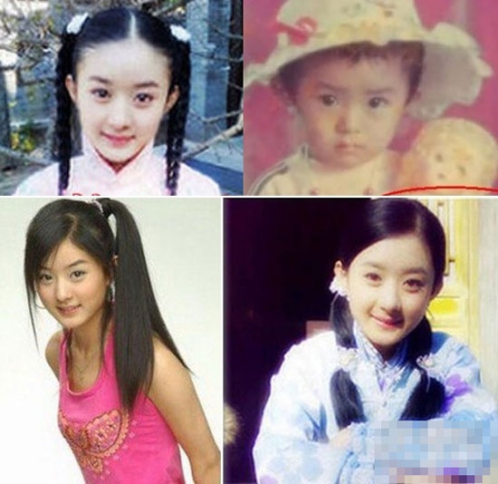Triệu Lệ Dính liên tục vướng tin đồn thẩm mỹ sau khi cô nổi tiếng. Nhưng hình ảnh thời quá khứ cho thấy, khi còn là cô gái nhỏ, nàng Hoa Thiên Cốt đã sở hữu vẻ đẹp long lanh.