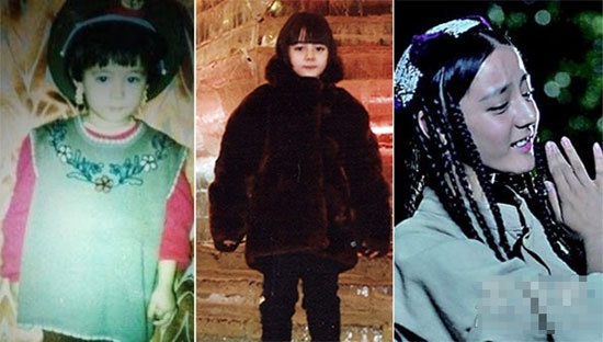 Diễn viên trẻ Địch Lệ Nhiệt Ba như công chúa nhỏ.    