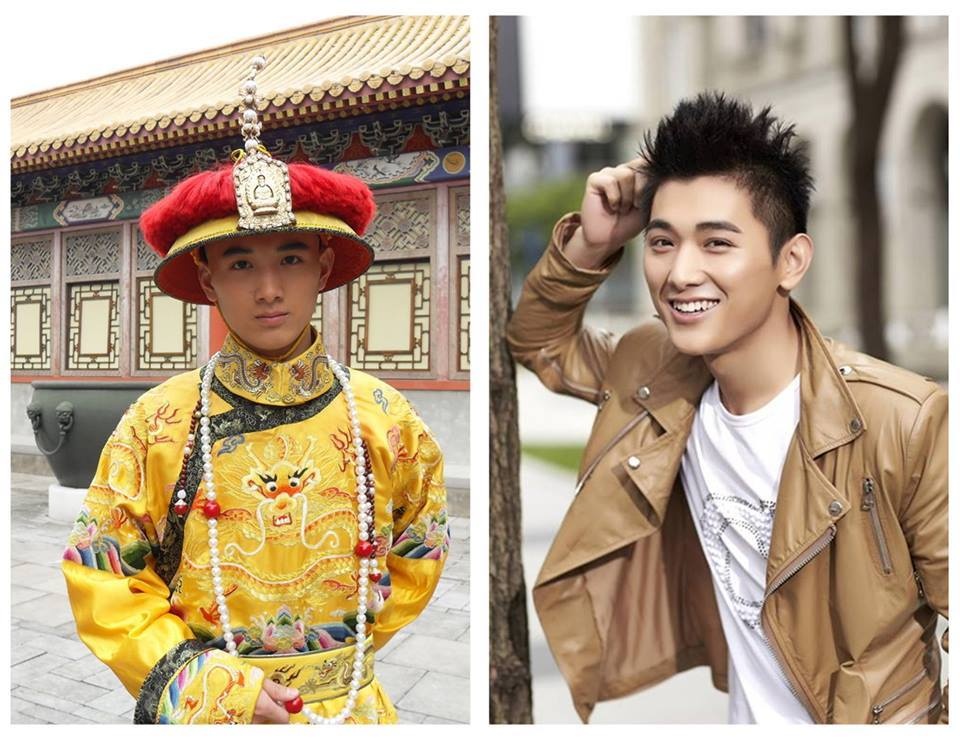 Vương Văn Kiệt trong vai Hoàng Đế Càn Long (bên trái).