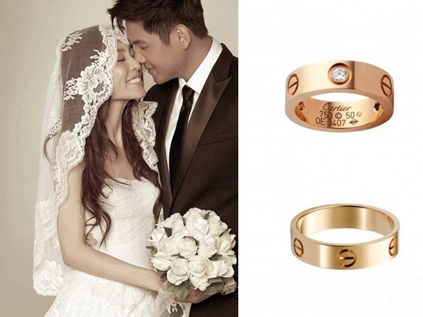 Nữ diễn viên Phạm Vì Kì cùng chiếc nhẫn thuộc thương hiệu đình đám Cartier với giá 3500$ cho 1 chiếc nhẫn