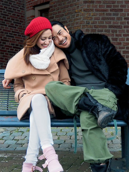 Trịnh Gia Dĩnh và Hoa Hậu Trần Khải Lâm.