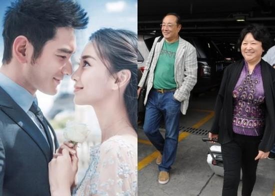 Bố mẹ Huỳnh Hiểu Minh đã có mặt tại Thượng Hải (Trung Quốc).