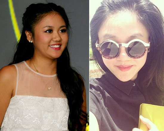 Nữ ca sĩ Văn Mai Hương có cằm ngày một nhọn ra.