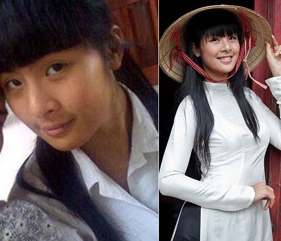 Một thời đen nhẻm và kém sắc của Hoa hậu Ngọc Hân.