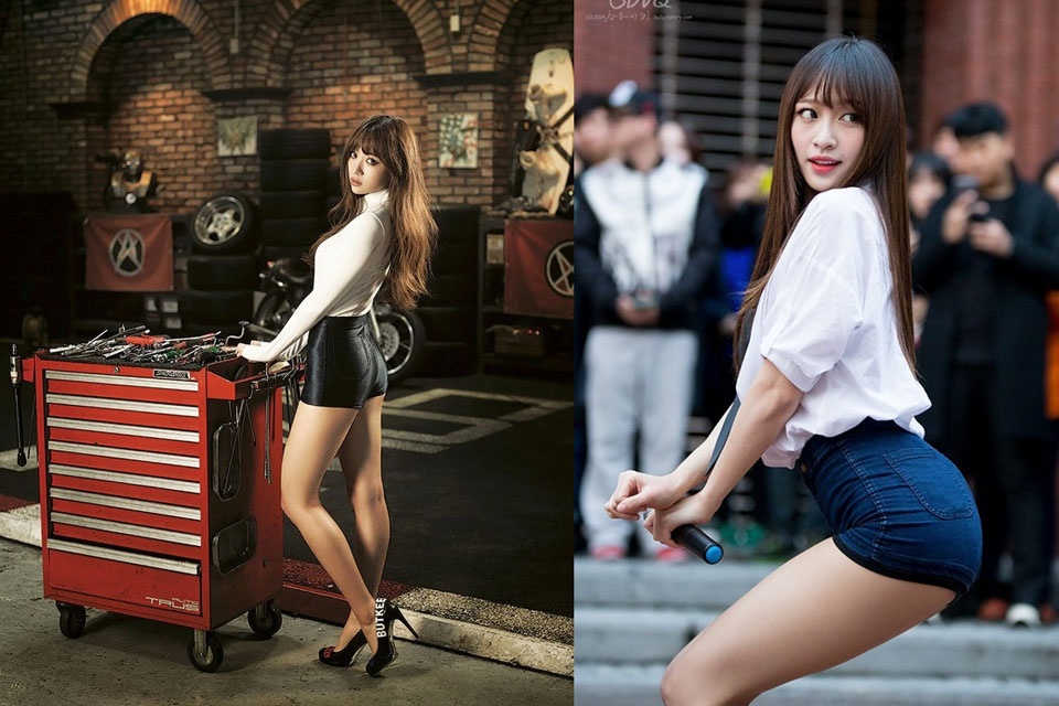 My nu Han dep dung chuan 2015: da nau, dui ech, moi day hinh anh