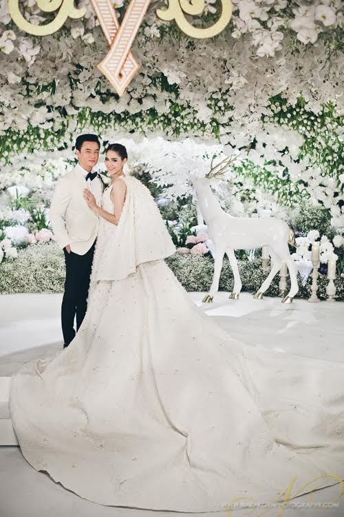 Không gian cưới sang trọng của nữ hoàng giải trí Thái Lan.