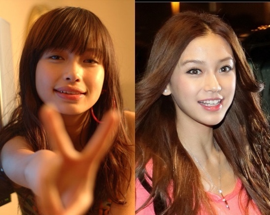 Angelababy luôn phủ nhận chuyện thẩm mỹ. Nhưng ảnh từ ngày ấy và bây giờ cho thấy, cô khác biệt quá lớn. Vùng cằm thon gọn hơn hẳn, mũi cao hơn. Vì thế, cô bị đặt nghi vấn độn cằm, gọt mặt, làm mũi.
