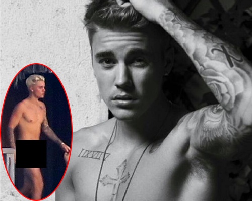 Justin Bieber dang anh nguc tran sau khi bi ro ri anh nude hinh anh