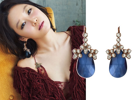 Nữ diễn viên Gong Hyo Jin ấn tượng với đôi bông tai kiểu dáng sang trọng hiệu bbanZZac với giá <abbr class=