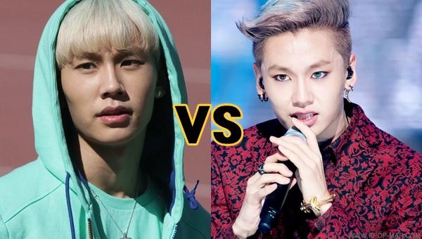 Eyeliner và kính áp tròng giúp Ilhoon của BTOB nổi bật hơn rất nhiều so với cách make up nhẹ.