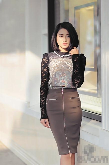 Váy kéo khoá hai đầu