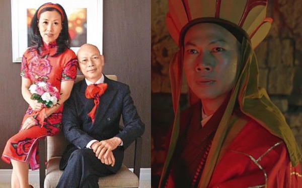 La Gia Anh bên Uông Minh Thuyên (trái) và trong phim năm xưa.