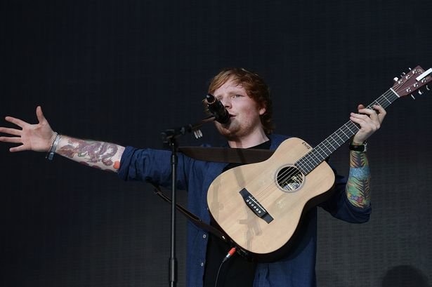 Nam ca sĩ Ed Sheeran. Ảnh: Mirror