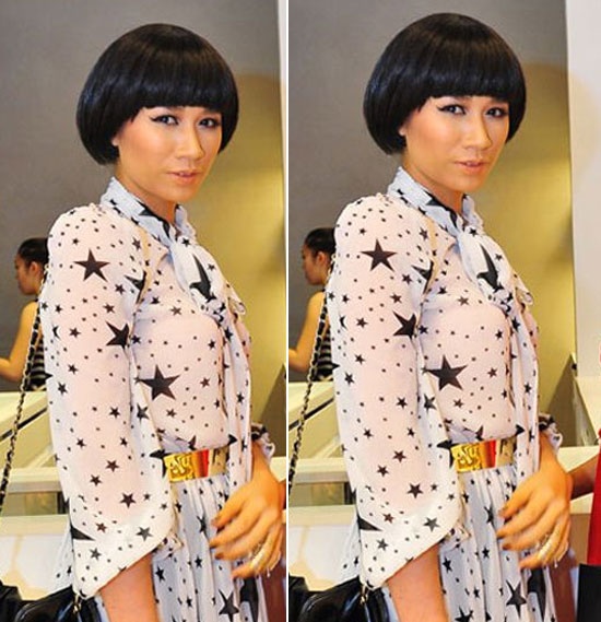 Gương mặt đầy nam tính của Trang Trần với mũi to, xương quai hàm bành.