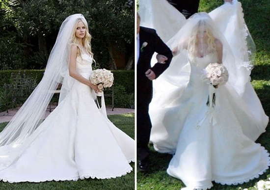 Avril Lavigne xinh đẹp trong bộ váy cưới thanh lịch cũng đến từ nhà thiết kế gốc Trung này.