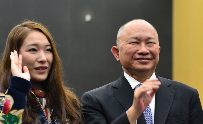 Nụ cười hiền lành của Ngô Vũ Sâm chinh phục công chúng tại Tokyo tối 25-10 - Ảnh: Trung Nghĩa