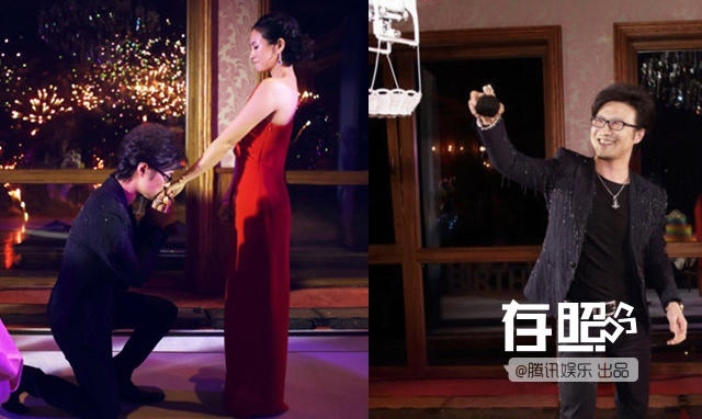 Uông Phong vào tháng 2 chúc mừng sinh nhật Chương Tử Di theo một cách đặc biệt. Anh ngỏ lời cầu hôn giữa buổi tiệc với chiếc nhẫn kim cương 9,15 carat được chuyển đến bằng phi cơ loại nhỏ. Uông Phong bày tỏ: 