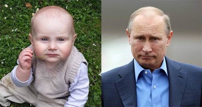 Em bé này liệu có thể trở thành một tổng thống tài giỏi như Putin?