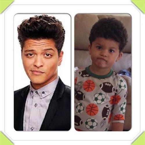 Bruno Mars dường như nhìn thấy hình ảnh của mình thời ấu thơ