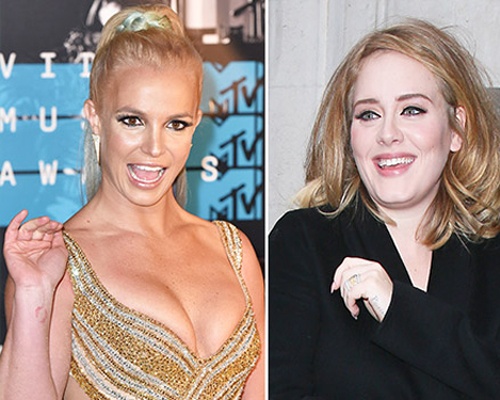 Britney Spears muon trao doi ve concert voi Adele hinh anh