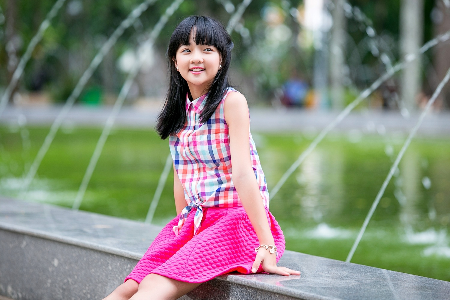 Sao nhi Thanh My khoe ve dep hon nhien, trong sang hinh anh