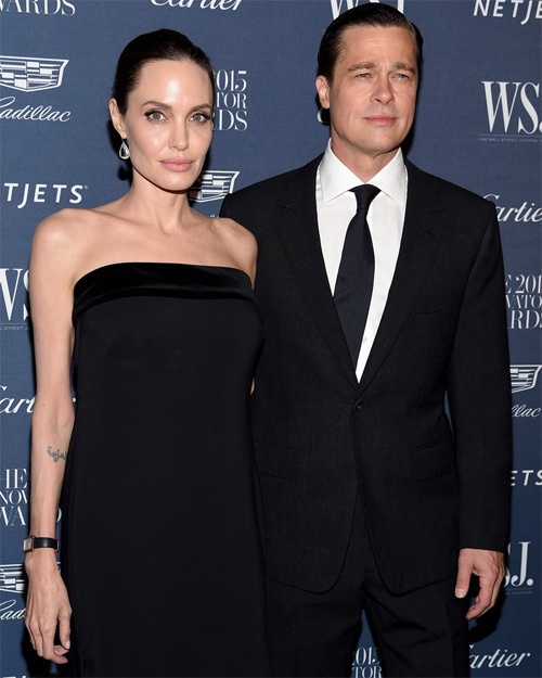 Vợ chồng Angeline - Brad Pitt dự sự kiện hôm 4/11.