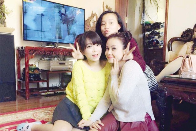 Ba mẹ con Hoàng Yến.