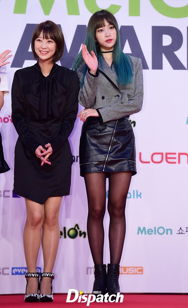 Các ngôi sao Kpop khác tới Melon Music Awards 2015 gồm EXID của hot girl Hani.