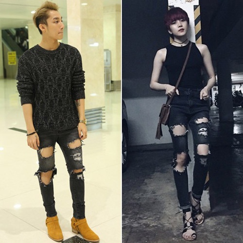 Sơn Tùng M-TP và thành viên Thiều Bảo Trâm của nhóm Bee.T bị đồn thổi qua lại đã được một thời gian tuy nhiên cả hai chưa từng xác nhận. Các fan của nam ca sĩ Nắng ấm xa dần từng tìm lục bằng chứng hẹn hò là những hình ảnh 2 ca sĩ cùng diện phong cách thời trang giống nhau.